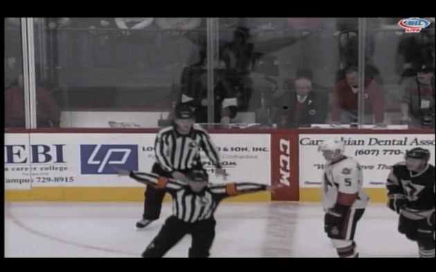 ...Miller washes out the goal, ruling interferon on the goaltender.