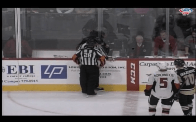 This is the other linesman, Brian Oliver, who afterwards...